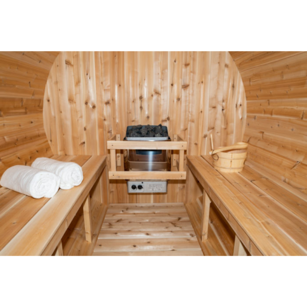Dundalk LeisureCraft Canadian Timber Serenity 3-4 Person Barrel Sauna CTC2245W
