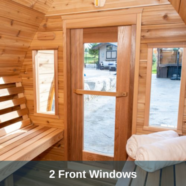 Dundalk LeisureCraft Clear Cedar Mini POD 3-4 Person Sauna