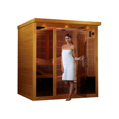 Golden Designs Monaco 6 Person Near Zero EMF FAR Infrared Sauna