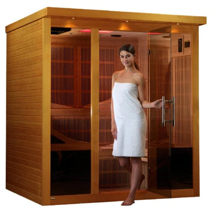 Golden Designs Monaco 6 Person Near Zero EMF FAR Infrared Sauna