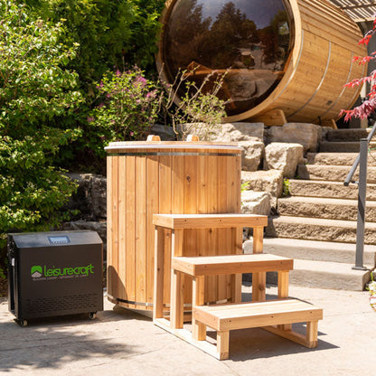 Dundalk LeisureCraft The Arctic Cold Plunge Tub - Knotty Red Cedar