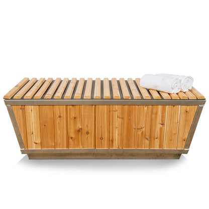 Dundalk LeisureCraft The Glacier Cold Plunge Tub - Knotty Red Cedar