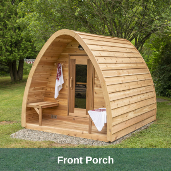 Dundalk LeisureCraft Clear Cedar Mini POD 3-4 Person Sauna