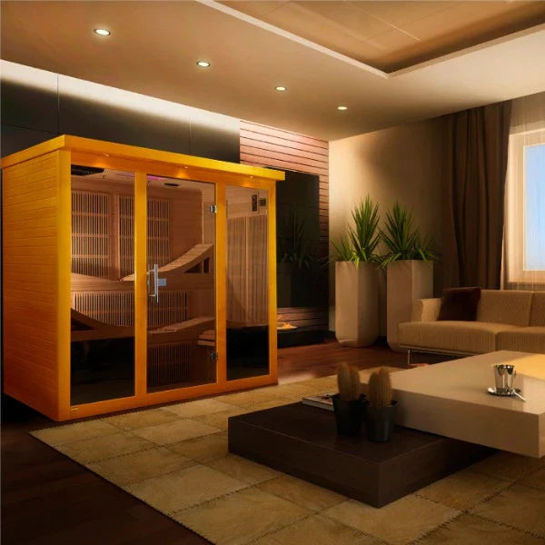 Golden Designs Monaco 6 Person Near Zero EMF FAR Infrared Sauna