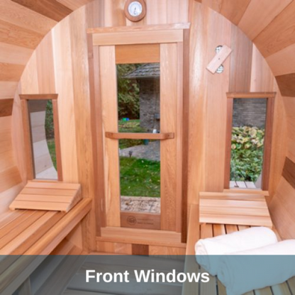 Dundalk LeisureCraft Clear Red Cedar Barrel Sauna