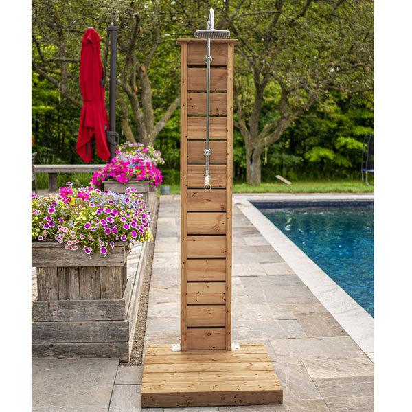 Dundalk LeisureCraft Sunlight Outdoor Shower - Knotty Cedar