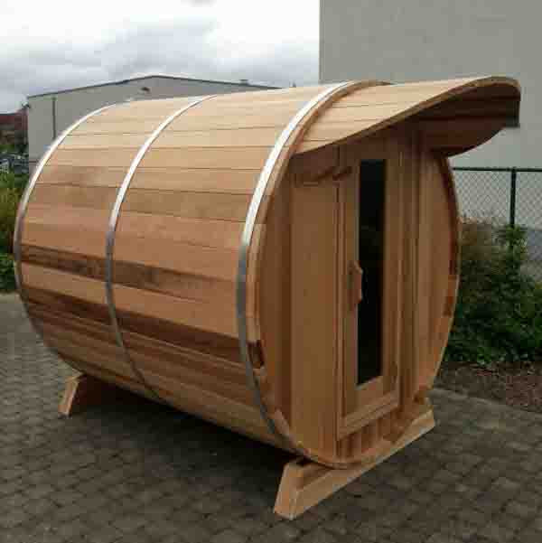 Dundalk LeisureCraft Clear Red Cedar Barrel Sauna