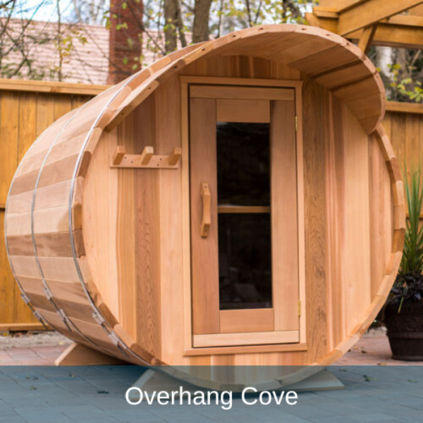 Dundalk LeisureCraft Panoramic View Knotty Cedar Barrel Sauna