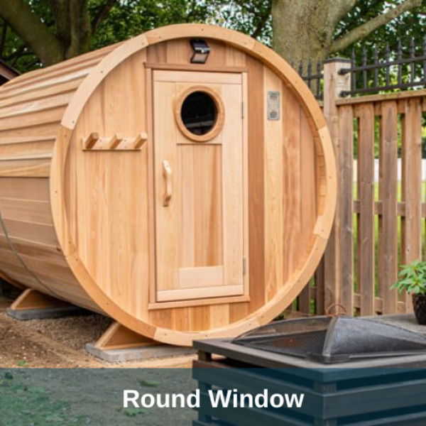 Dundalk LeisureCraft Clear Red Cedar Barrel Sauna