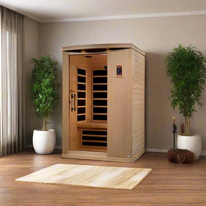 Golden Designs Venice Elite 2 Person Ultra Low EMF FAR Infrared Sauna