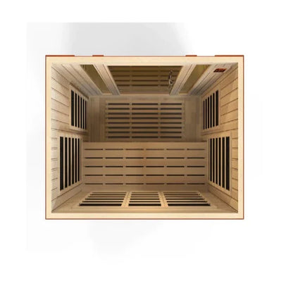 Golden Designs Bellagio 3 Person Low EMF FAR Infrared Sauna