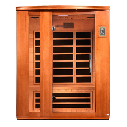 Golden Designs Lugano 3 Person Ultra Low EMF FAR Infrared Sauna