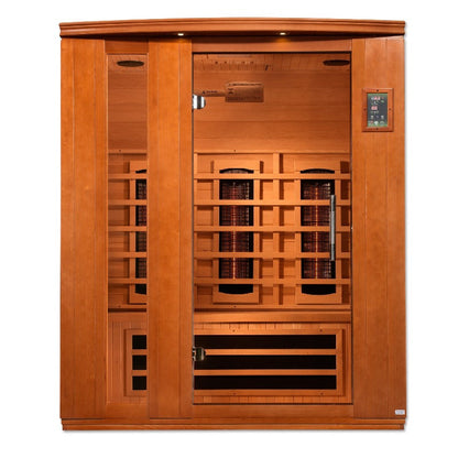 Dynamic Lugano 3 Person Full Spectrum Infrared Sauna - Canadian Hemlock