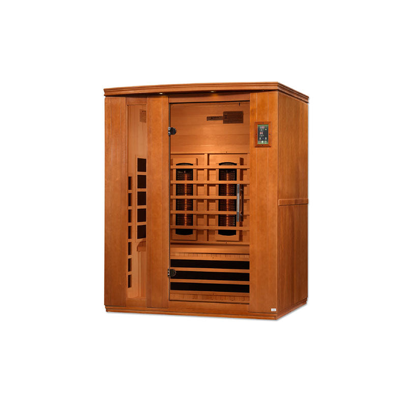 Dynamic Lugano 3 Person Full Spectrum Infrared Sauna - Canadian Hemlock