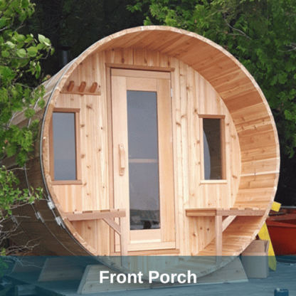 Dundalk LeisureCraft Knotty Cedar Barrel Sauna