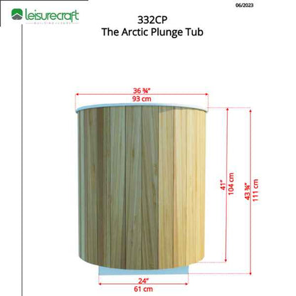 Dundalk LeisureCraft The Arctic Cold Plunge Tub - Knotty Red Cedar