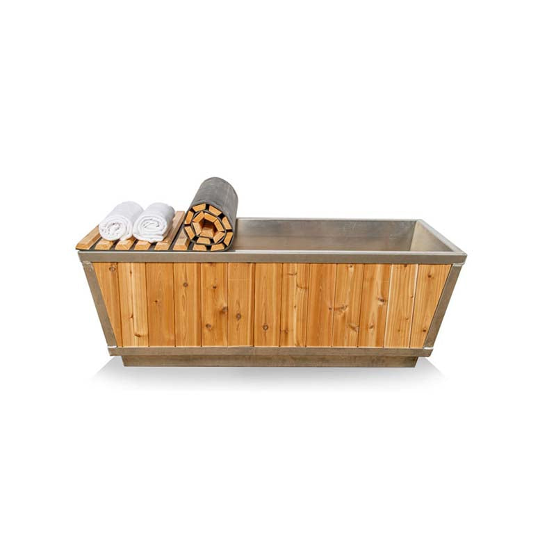 Dundalk LeisureCraft The Glacier Cold Plunge Tub - Knotty Red Cedar