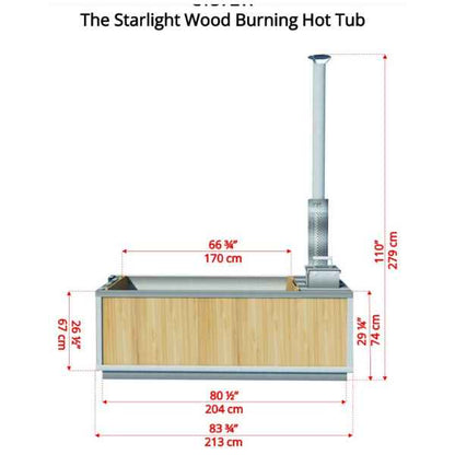 Dundalk LeisureCraft The Starlight Wood Burning Hot Tub