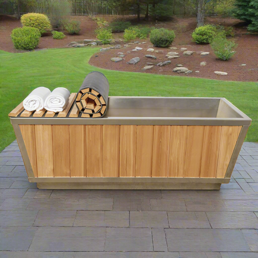 Dundalk LeisureCraft The Glacier Cold Plunge Tub - Clear Red Cedar