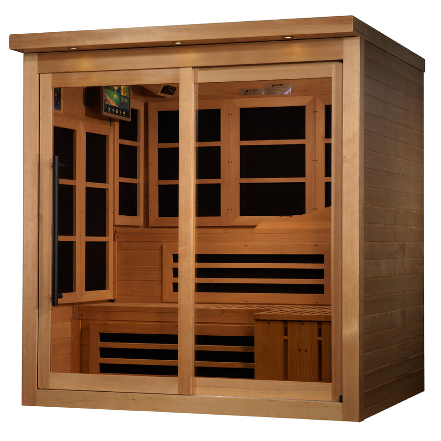 Golden Designs 6 Person Near Zero EMF FAR Infrared Sauna