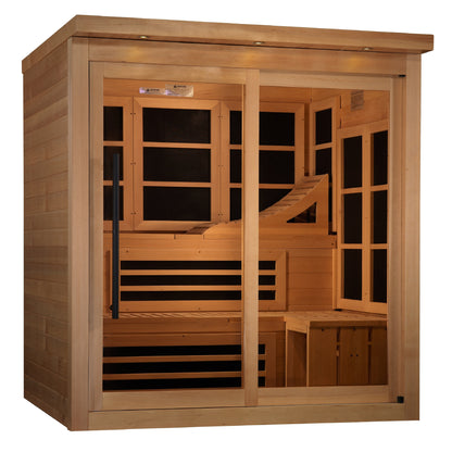 Golden Designs 6 Person Near Zero EMF FAR Infrared Sauna