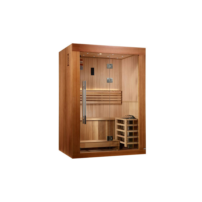 Golden Designs Sundsvall Edition 2 Person Traditional Sauna - Canadian Red Cedar