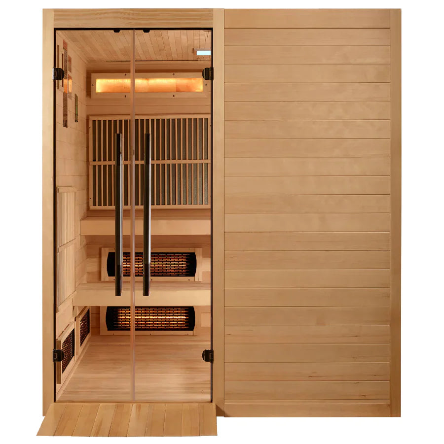 Golden Designs  2025 Toledo 6 Person Indoor Full Spectrum Traditional Hybrid Sauna