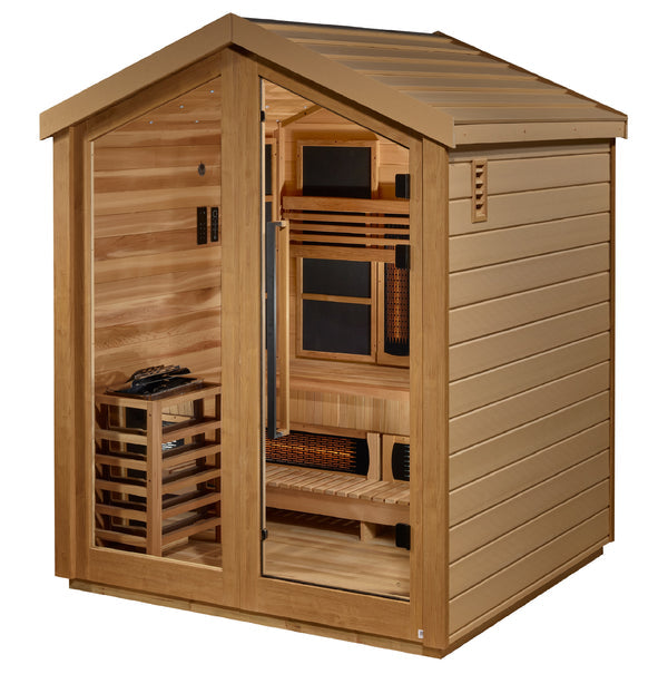 Golden Designs Loviisa 3 Person Full Spectrum Hybrid Outdoor Sauna