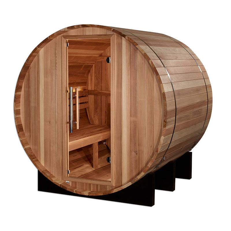 Golden Designs St. Moritz 2 Person Traditional Barrel Sauna - Pacific Cedar