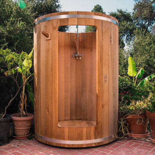 Dundalk LeisureCraft Knotty Cedar Rainbow Barrel Shower