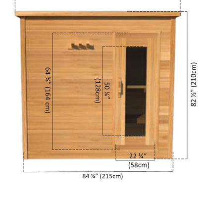 Dundalk LeisureCraft Knotty Cedar Indoor Cabin Sauna