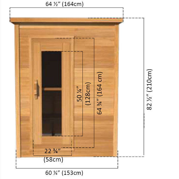 Dundalk LeisureCraft Knotty Cedar Indoor Cabin Sauna