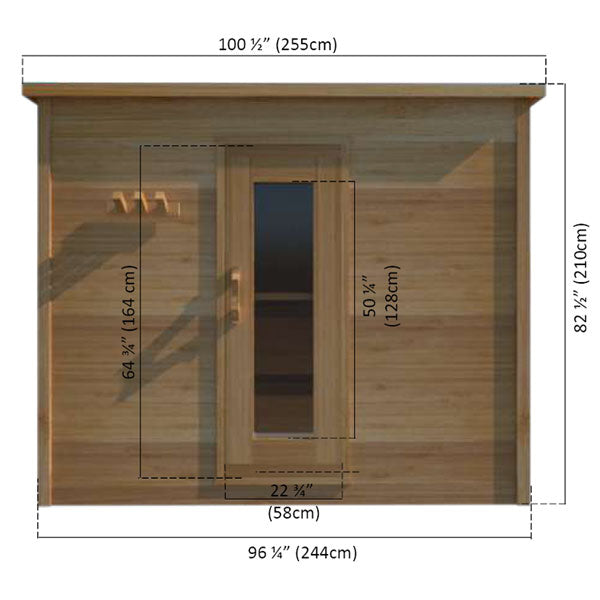 Dundalk LeisureCraft Knotty Cedar Indoor Cabin Sauna