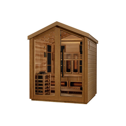 Golden Designs Loviisa 3 Person Full Spectrum Hybrid Outdoor Sauna