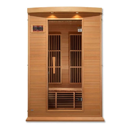 Maxxus 2 Person Low EMF MX-K206-01 FAR Infrared Sauna - Canadian Hemlock