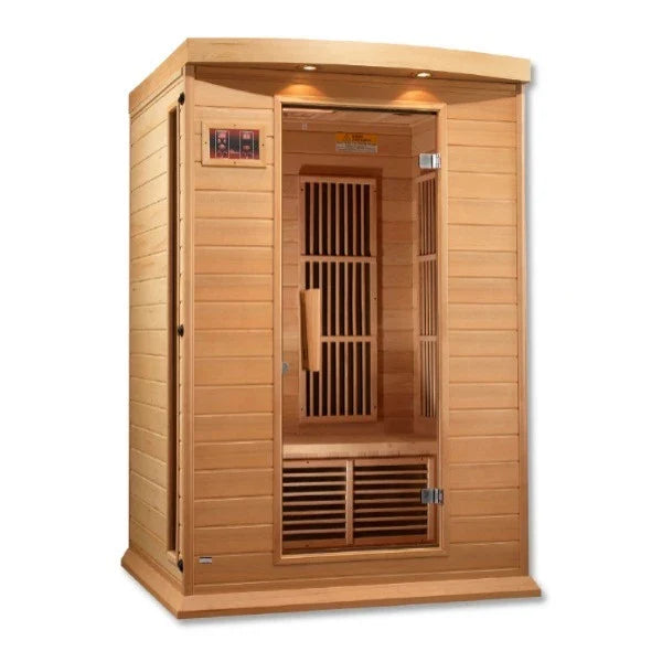 Maxxus 2 Person Low EMF MX-K206-01 FAR Infrared Sauna - Canadian Hemlock