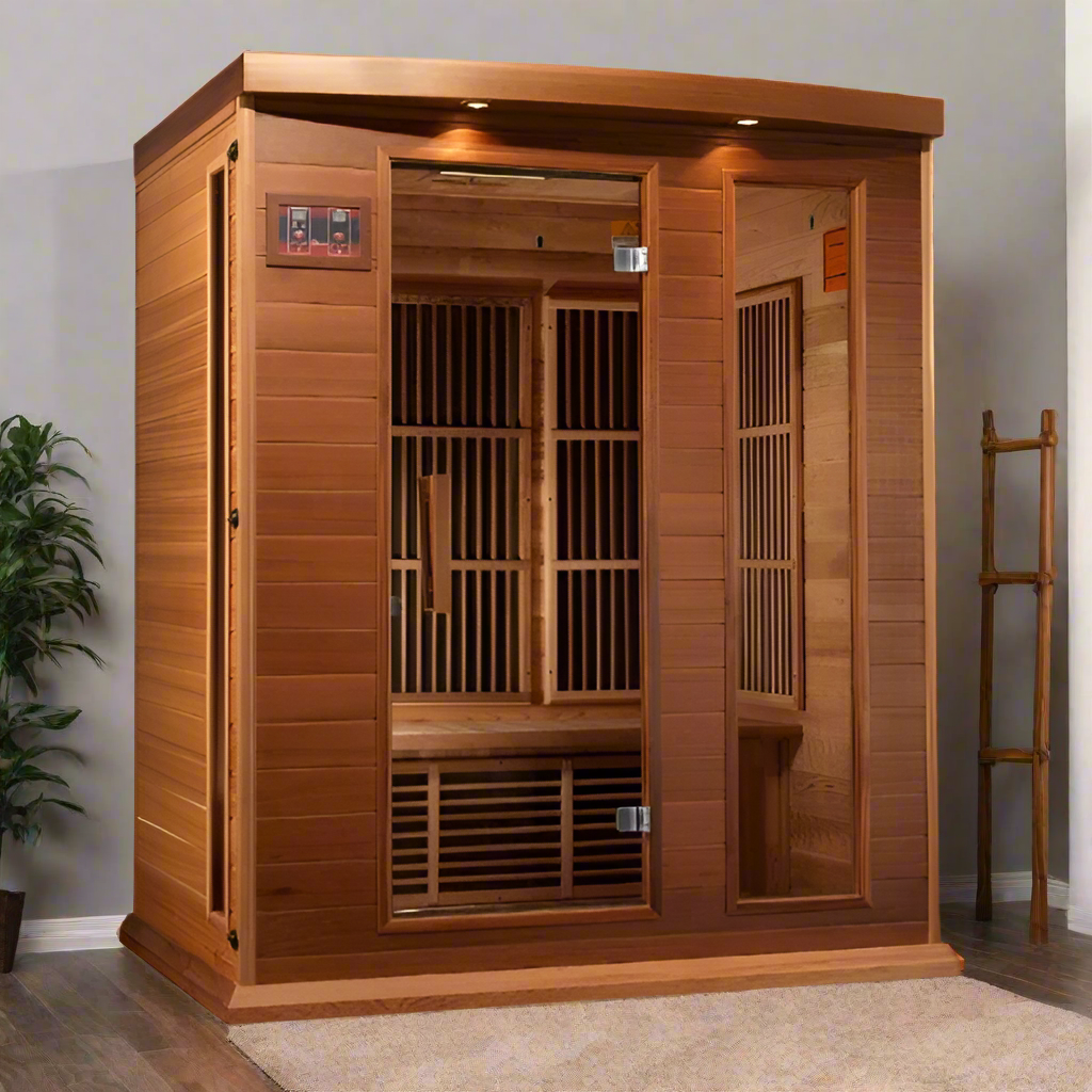 Golden Designs Maxxus Montilemar Edition 3 Person Near Zero EMF FAR Infrared Sauna