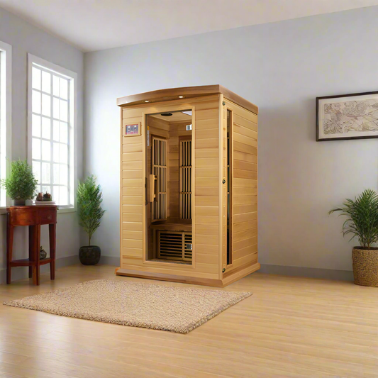 Maxxus Cholet Edition 2 Person Near Zero EMF FAR Infrared Sauna - Canadian Red Cedar