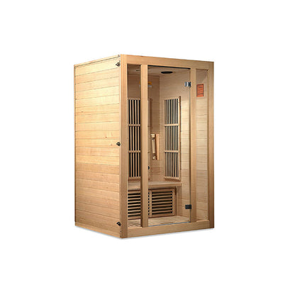 Maxxus Seattle 2-Person Low EMF FAR Infrared Sauna - Canadian Hemlock