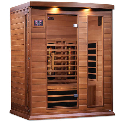 Golden Designs Maxxus 3 Person Full Spectrum Infrared Sauna - Canadian Red Cedar