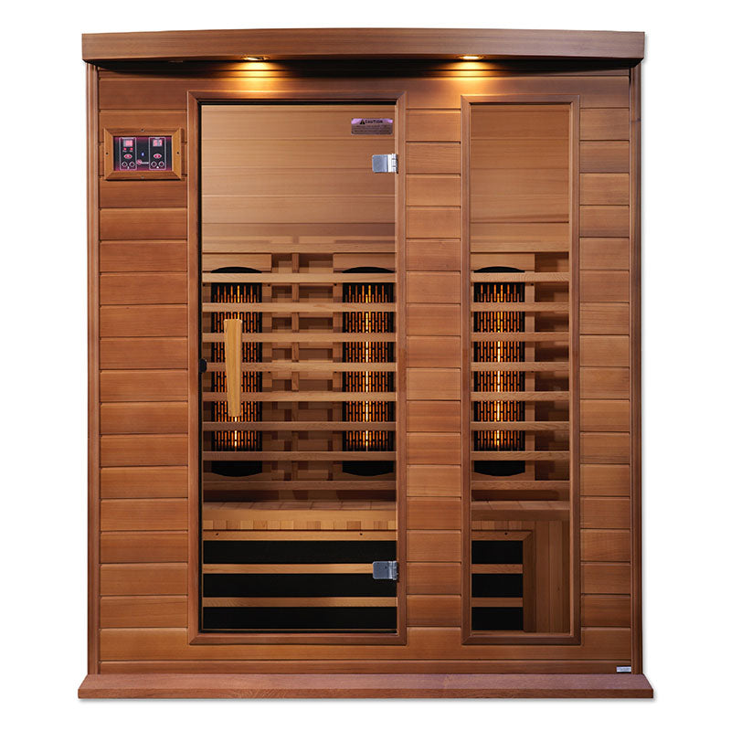 Golden Designs Maxxus 3 Person Full Spectrum Infrared Sauna - Canadian Red Cedar