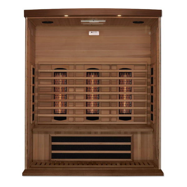 Golden Designs Maxxus 3 Person Full Spectrum Infrared Sauna - Canadian Red Cedar