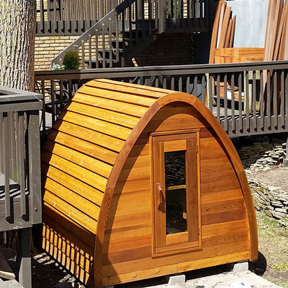 Dundalk LeisureCraft Clear Cedar Mini POD 3-4 Person Sauna