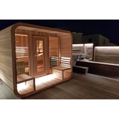 Dundalk LeisureCraft Clear Cedar Outdoor Luna Sauna