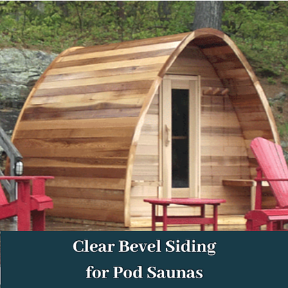 Dundalk LeisureCraft Clear Cedar POD Sauna