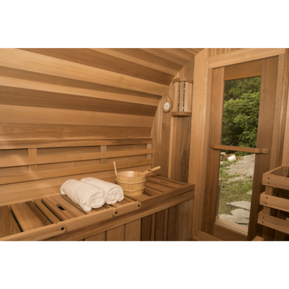 Dundalk LeisureCraft Clear Red Cedar Barrel Sauna