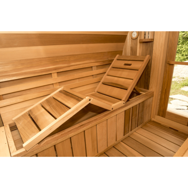 Dundalk LeisureCraft Clear Red Cedar Barrel Sauna