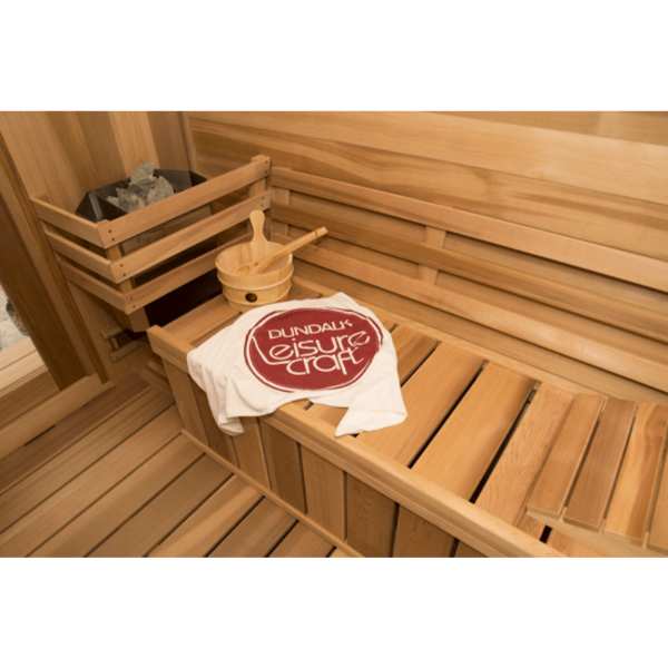 Dundalk LeisureCraft Clear Red Cedar Barrel Sauna