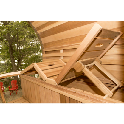 Dundalk LeisureCraft Clear Red Cedar Barrel Sauna