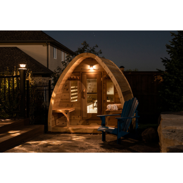 Dundalk LeisureCraft Clear Cedar Mini POD 3-4 Person Sauna